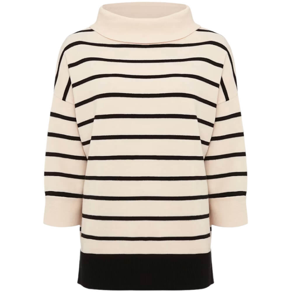 Phase Eight Salima Stripe Funnel Neck Jumper